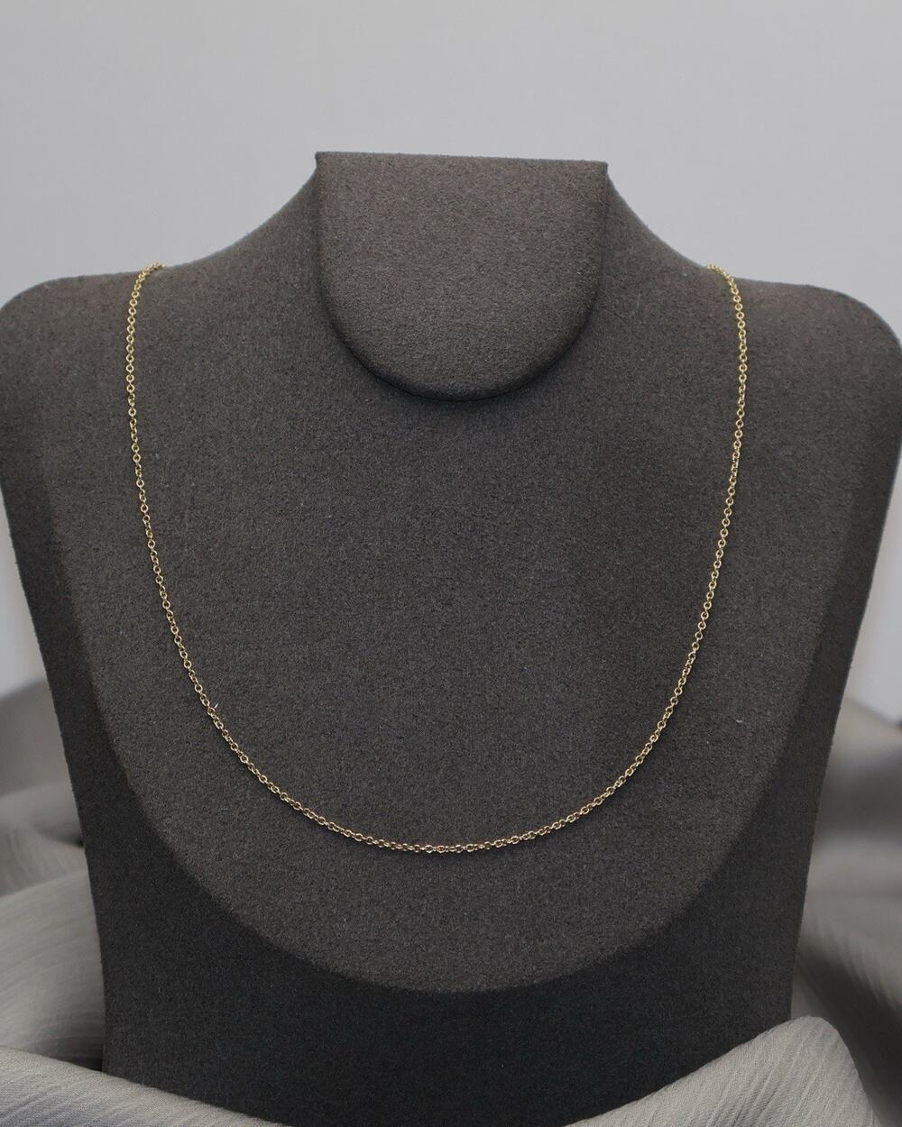 Tiffany & Co 18k Elsa Peretti Small Chain Necklace 2G / 16in / 1.1mm N1506